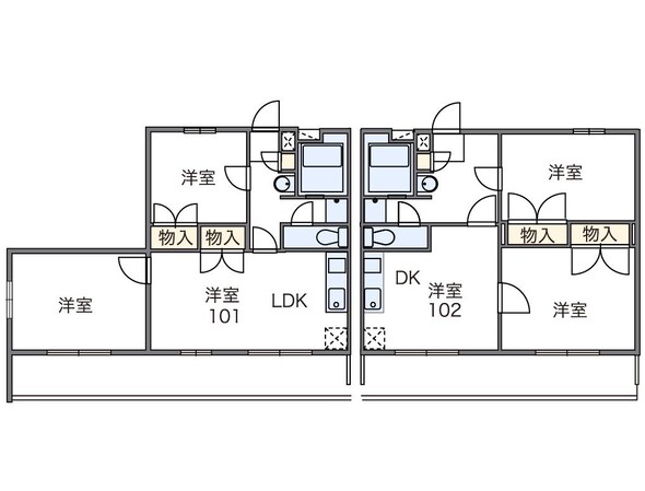 レオパレス翼IIIの物件間取画像